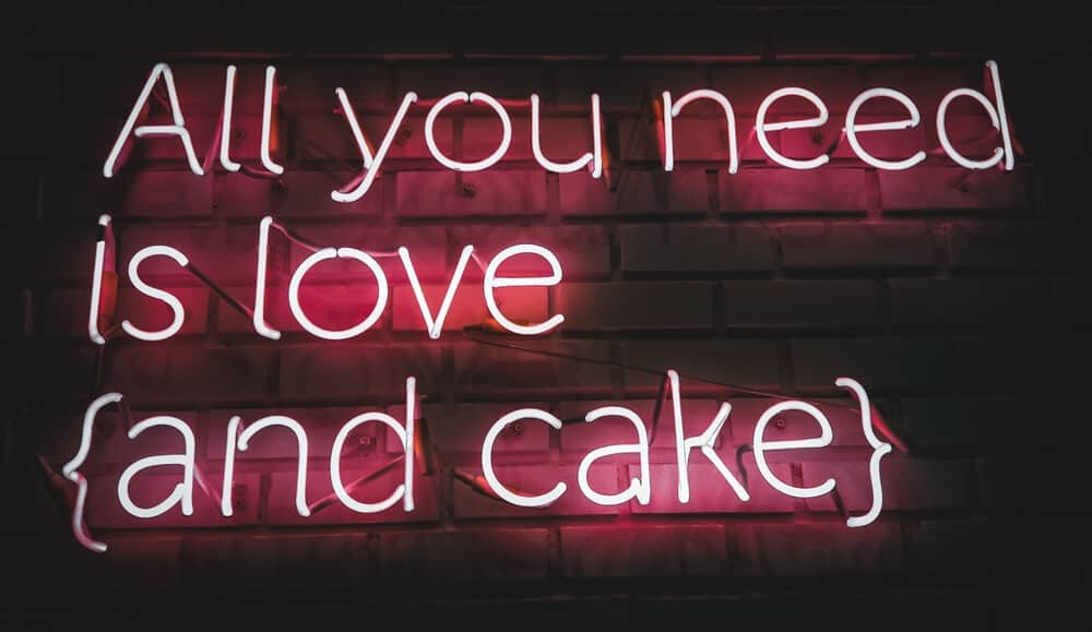 all you need is love and cake